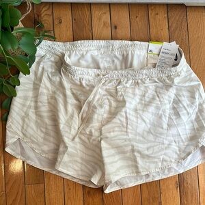 Old Navy White Athletic Shorts Elastic Waist